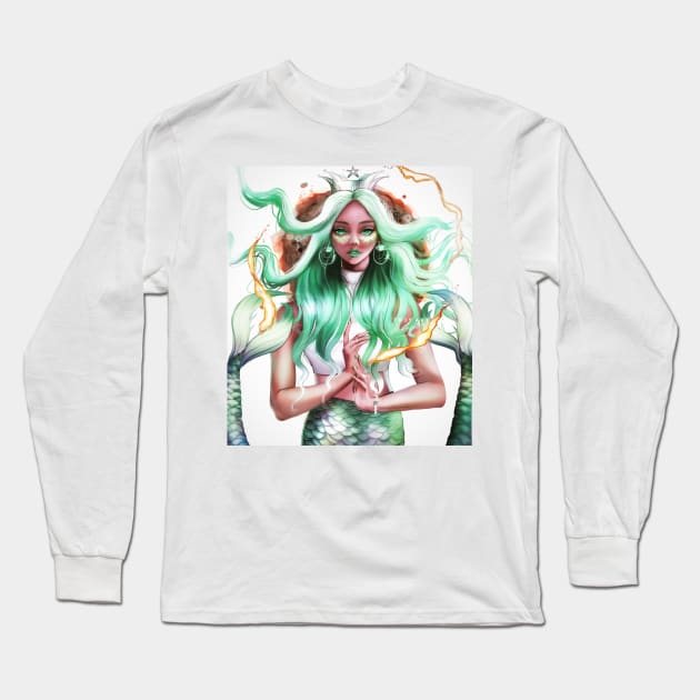 Lady Starbucks Long Sleeve T-Shirt by Tr3yart Shop